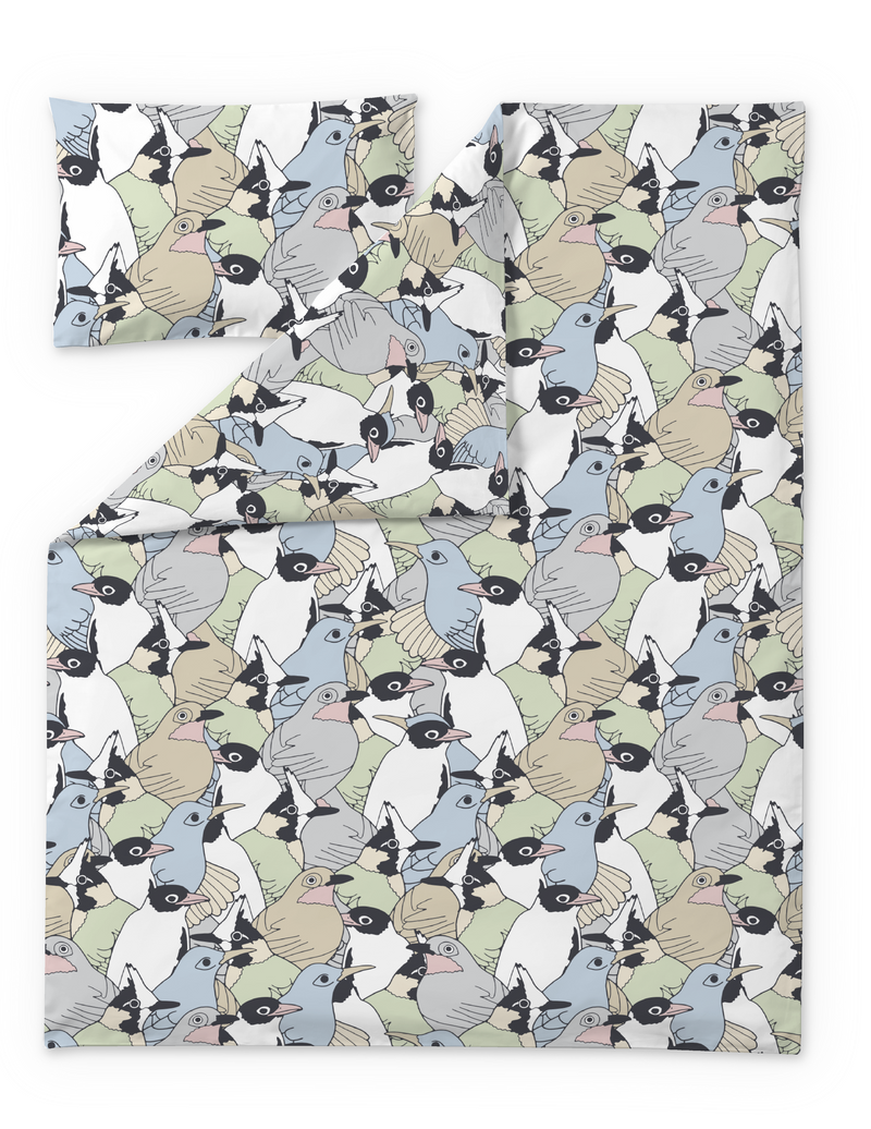 60662-5490-01-06; Finlayson Sekaparvi Lasten pussilakanasetti Pastelli / 120x160 + 40x60 cm 