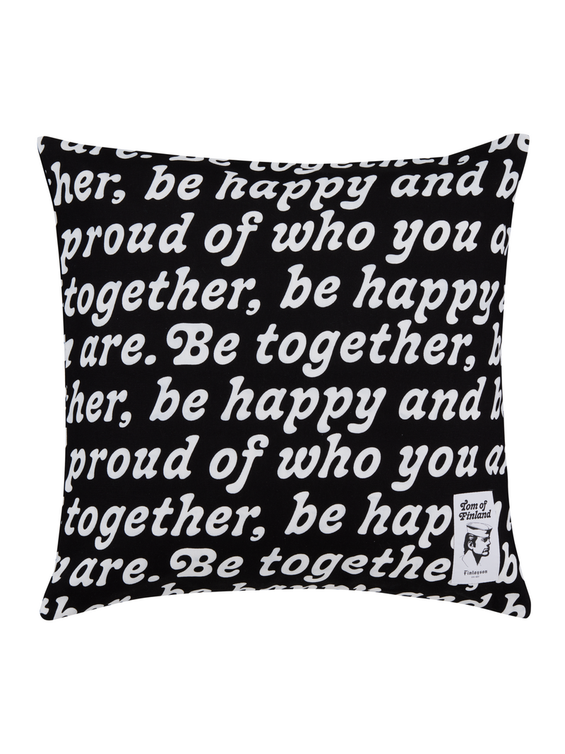 80811-5425-01-10; Finlayson Tom of Finland Proud Koristetyynynpäällinen Musta / Valkoinen / 50x50 cm 