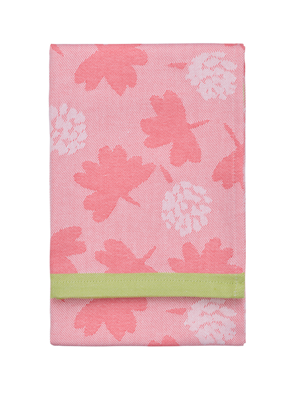 70940-5483-02-10; Finlayson Söpö Keittiöpyyhe 2kpl Roosa / Vihreä / 50x70 cm 