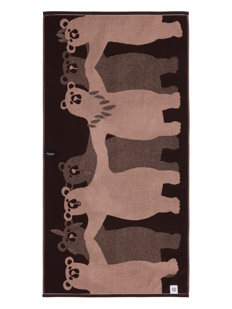 70564-1499-05-06_3; Finlayson Kopla Kylpypyyhe Tummanruskea / 70x140 cm 