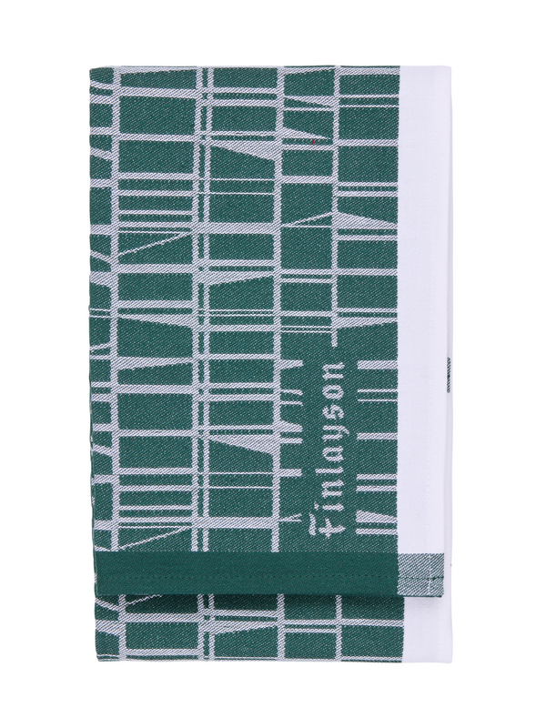 70910-3435-17-10; Finlayson Coronna Keittiöpyyhe 2 kpl Tummanvihreä / 50x70 cm 