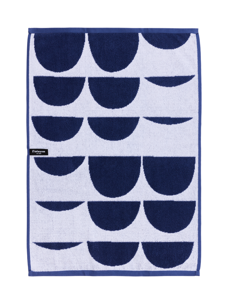 70073-4674-05-12_2; Finlayson Pajatso Käsipyyhe Tummansininen / Valkoinen / 50x70 cm 