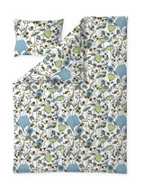 60652-4967-05-06; Finlayson Keto Pussilakanasetti Sininen / Vihreä / 150x210 + 50x60 cm 
