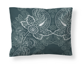 60137-4546-13-10; Finlayson Viktoria Tencel-satiinityynyliina Petrooli / Aqua / 50x60 cm 