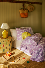 60136-4547-29-10_1; Finlayson Elefantti Tyynyliina Vaaleanliila / 50x60 cm 