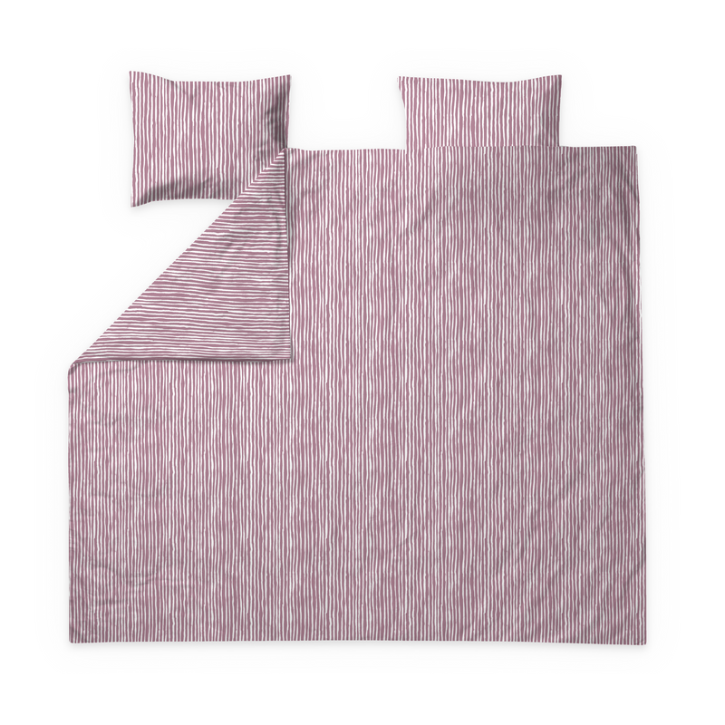 60683-5238-08-05; Finlayson Tiuhta Parivuoteen pussilakanasetti Malva / 240x210 + 50x60 cm 