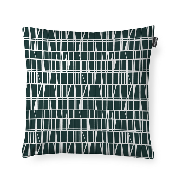 80811-3435-54-04; Finlayson Coronna Koristetyynynpäällinen Tummanvihreä / 48x48 cm 