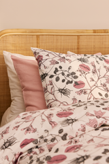 60653-4963-02-06_2; Finlayson Suukko Pussilakanasetti Harmaa / Roosa / 150x210 + 50x60 cm 