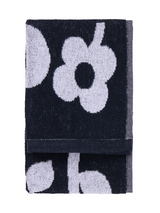 70562-5496-01-12; Finlayson Riemu Käsipyyhe Musta / Valkoinen / 50x70 cm 
