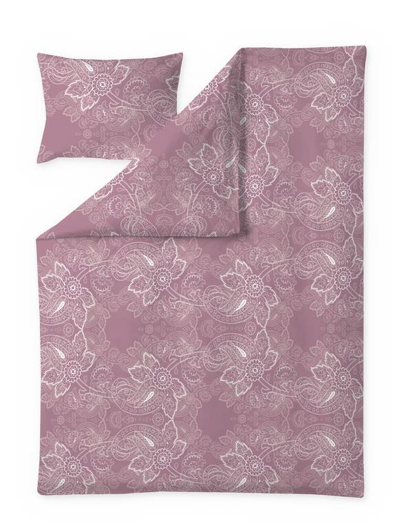 60714-4546-14-06; Finlayson Viktoria Tencel-puuvillapussilakanasetti Roosa / 150x210 + 50x60 cm 