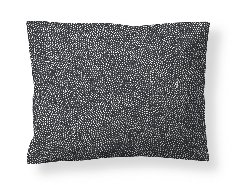 60136-4890-01-10; Finlayson Kurupuro Tyynyliina Musta / Valkoinen / 50x70 cm 