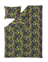 60652-4990-01-06; Finlayson Juice Pussilakanasetti Tummansininen / Multi / 150x210 + 50x60 cm 
