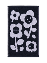 70562-5496-01-12; Finlayson Riemu Käsipyyhe Musta / Valkoinen / 30x50 cm 