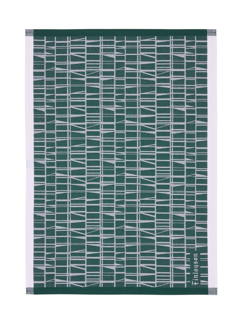 70910-3435-17-10_4; Finlayson Coronna Keittiöpyyhe 2 kpl Tummanvihreä / 50x70 cm 