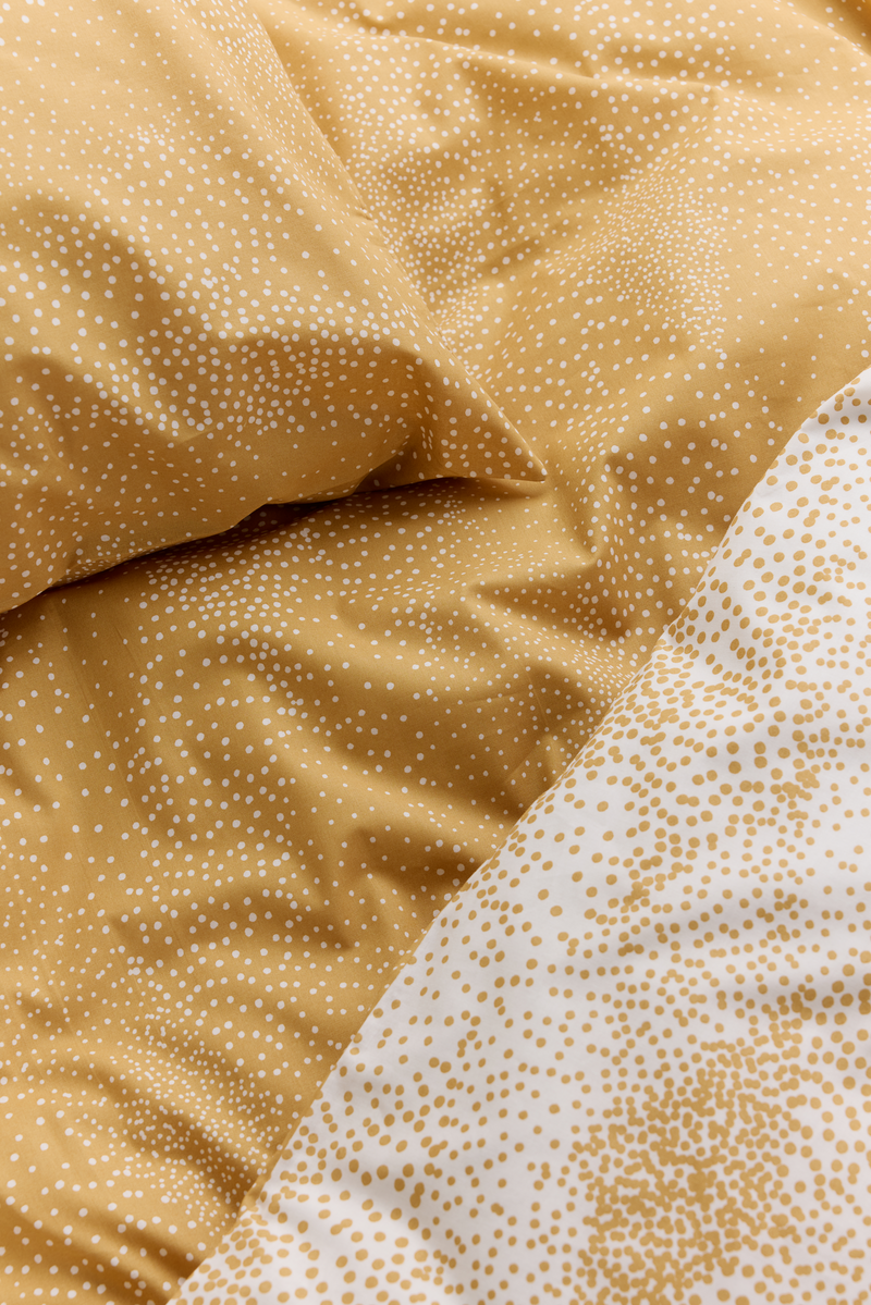 60136-5066-08-10_1; Finlayson Säihke Tyynyliina Kulta / Valkoinen / 50x60 cm 