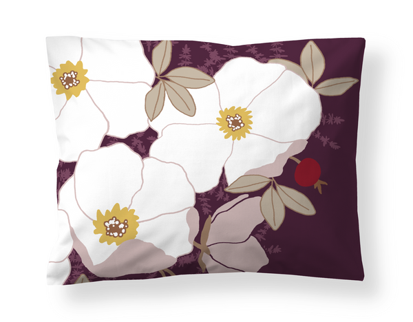 60138-5489-01-10; Finlayson Rosa Satiinityynyliina Luumu / 50x60 cm 