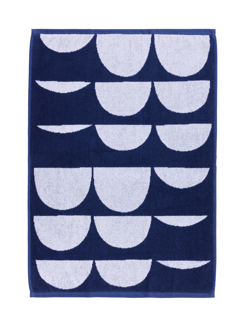 70073-4674-05-12_1; Finlayson Pajatso Käsipyyhe Tummansininen / Valkoinen / 50x70 cm 