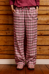 RW17004-431-XXL; RW17004-431-XL; RW17004-431-S; RW17004-431-M; RW17004-431-L; Finlayson Aino Aino Flanellipyjamahousut Vaaleanpunainen / L 