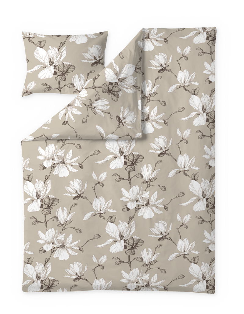 60712-4667-23-06; Finlayson Magnolia Satiinipussilakanasetti Beige / 150x210 + 50x60 cm 