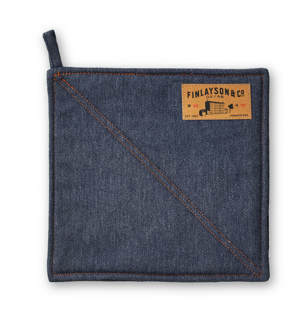 80017-0100-01-10; Finlayson Old jeans Patalappu 2kpl Sininen / 22x22 cm 