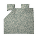 60692-5488-01-05; Finlayson Katveessa Parivuoteen satiinipussilakanasetti Salvianvihreä / Beige / 240x210 + 50x60 cm 