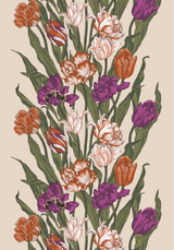 3013-101301-3750CT; Finlayson Kukoistus Vahakangasliina Terra-violetti / 140x250 cm 